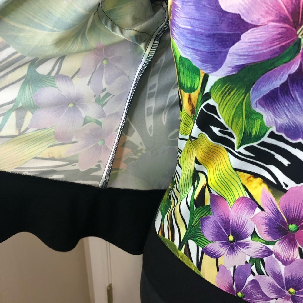 Joseph Ribkoff floral print jacket and shell tank top set, size 6 - Picture 10 of 16